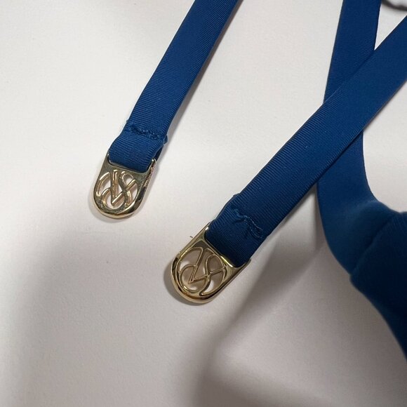 Victoria Secret 36A Bombshell Push Up Bikini Top Shine Add 2 Cups Sapphire Blue - Picture 8 of 10